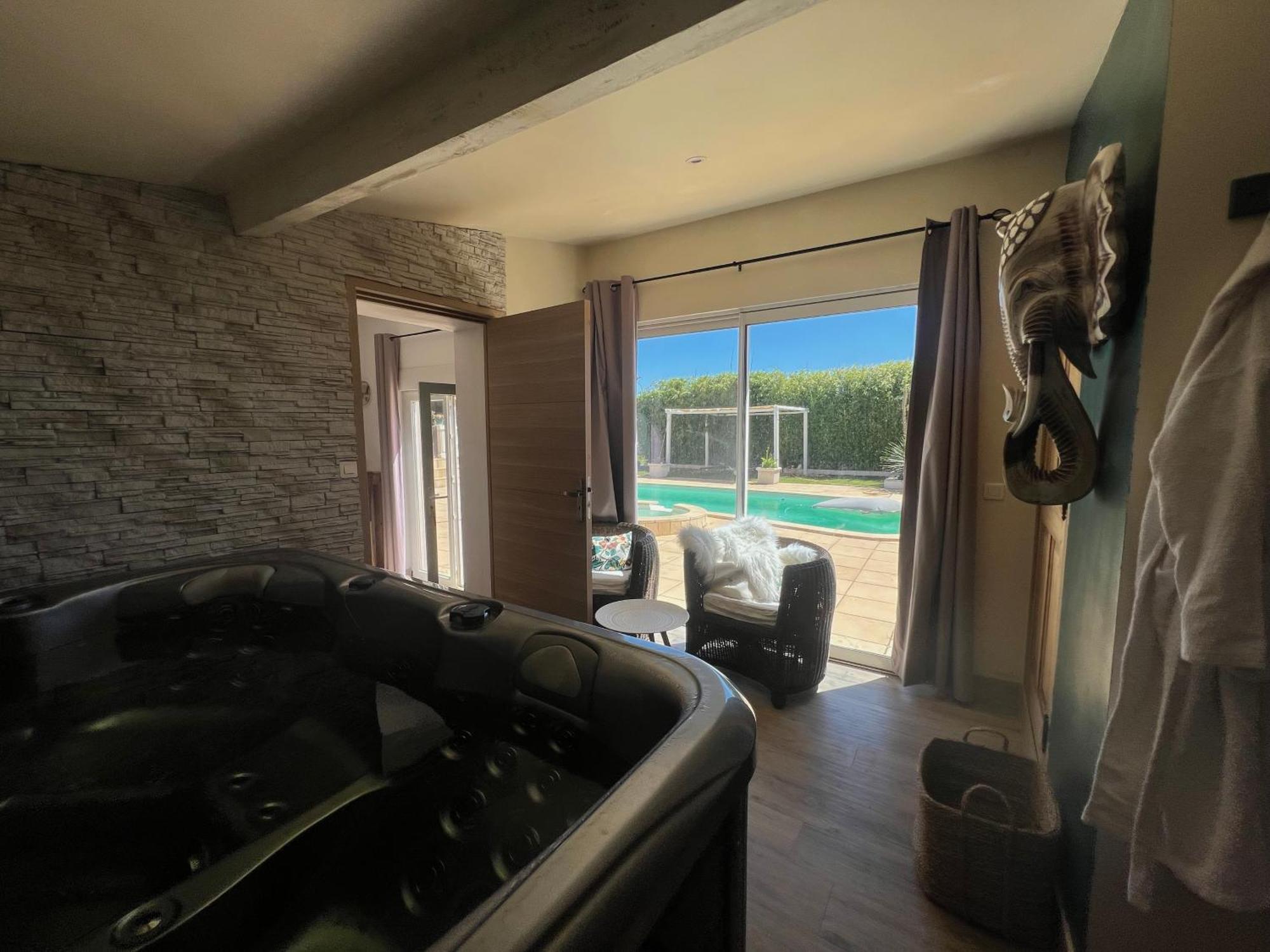 Lecrin Chambre D'Hote Spa Bellegarde  Bagian luar foto